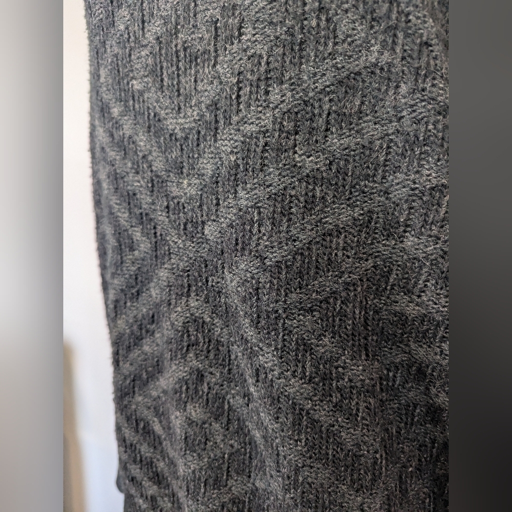 Giorgio Di Firenze Men's XL Italy Wool Blend Gray Knit turtle Neck Sweater - Picture 8 of 8